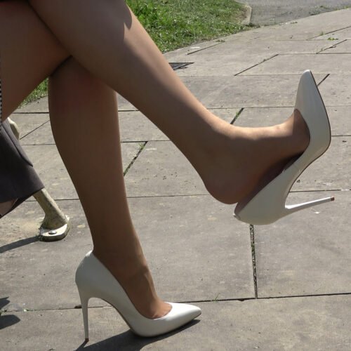 white high heeled innocence