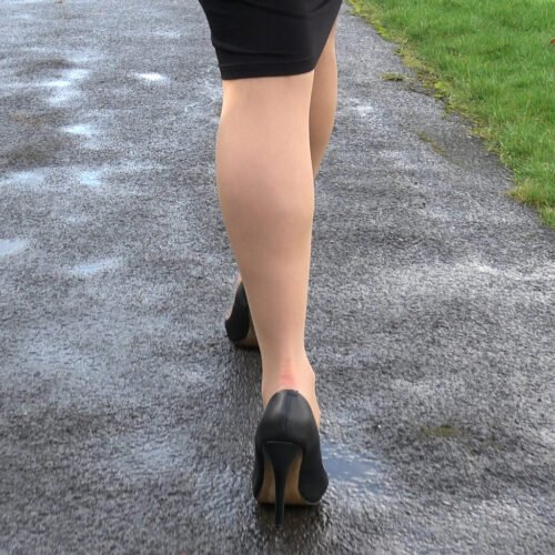 lovely black high heels