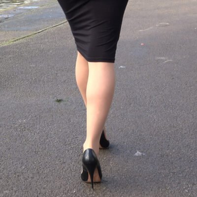 wearing 5 inch vintage heels