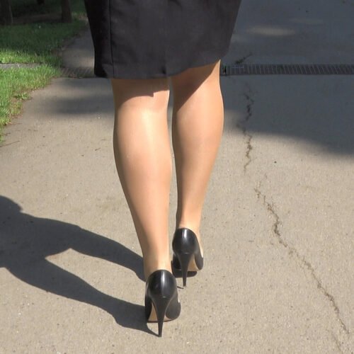 tempting - her high heeled walk