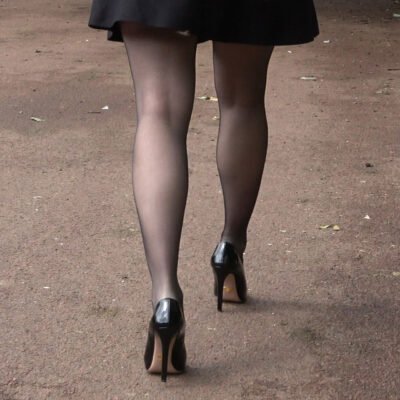 the Clack of her high Heel