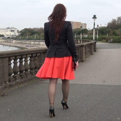 Her Vintage Stiletto and seamed stocking