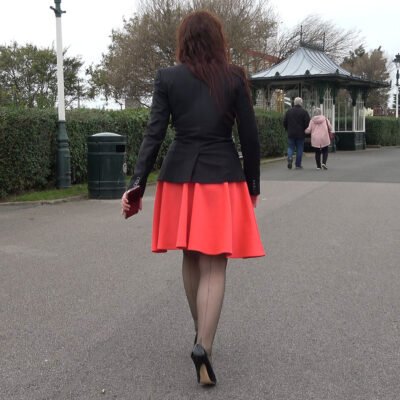 Her Vintage Stiletto and seamed stocking