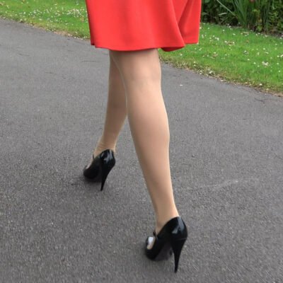 high heel Mary Jane stiletto she wears