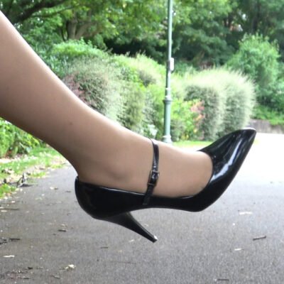 high heel Mary Jane stiletto she wears