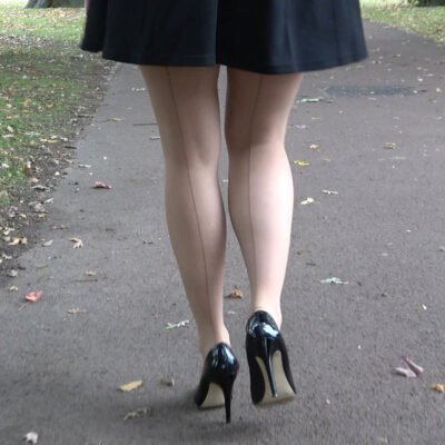 walking in clacky high heel shoes