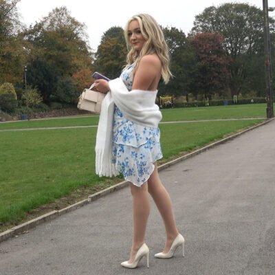 white sexy high heels