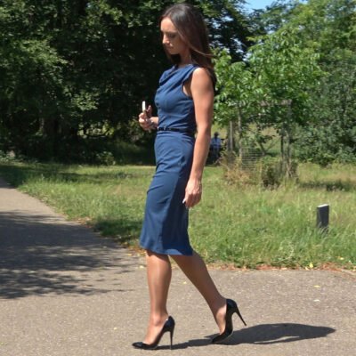 stunning in her heels