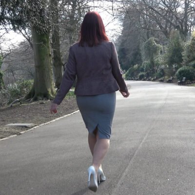 thin white stiletto