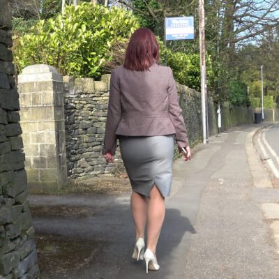 thin white stiletto