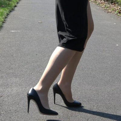 her high heel shoe